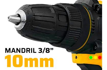 Imagem de Parafusadeira Furadeira De Impacto 21v 3/8 2 Baterias Maleta