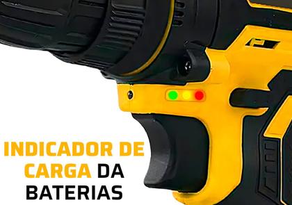 Imagem de Parafusadeira Furadeira De Impacto 21v 3/8 2 Baterias Maleta