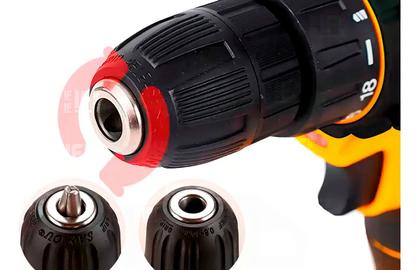 Imagem de Parafusadeira Furadeira De Impacto 21v 3/8 2 Baterias Maleta