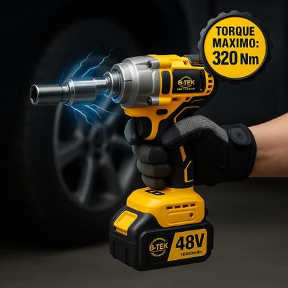 Imagem de Parafusadeira Furadeira de Impacto BTEK 48V