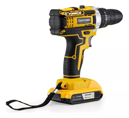 Imagem de Parafusadeira Furadeira De Impacto Eletrozon 2 BATERIAS 24v