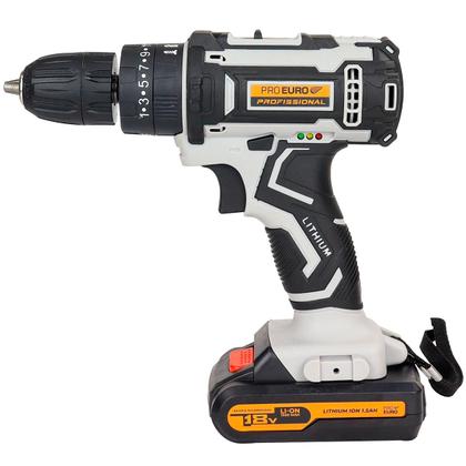 Imagem de Parafusadeira Furadeira de Impacto Profissional 18V, A Bateria Sem Fio, Com Acessórios