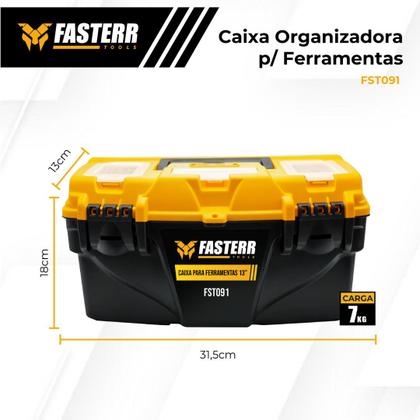 Imagem de Parafusadeira Furadeira De Impacto Profissional 21v com Caixa de ferramentas Fasterr