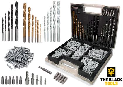 Imagem de Parafusadeira Furadeira De Impacto Sem Fio 2 Bateria 21v 3/8 10mm Com Kit Brocas E Buchas 300 Peças