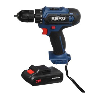 Imagem de Parafusadeira Furadeira Elétrica Sem Fio 21v Mandril 3/8 Maleta Com Acessórios Modelo 2000114