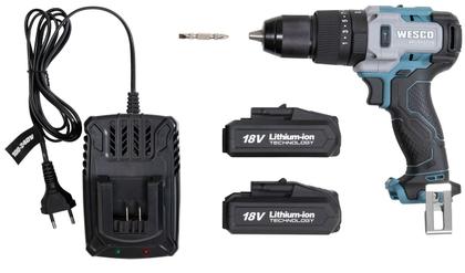 Imagem de Parafusadeira/Furadeira Imp 18v 2 Bat Maleta Wesco WS2419K2