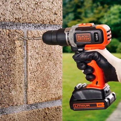 Imagem de Parafusadeira Furadeira Impacto 20v Bateria Biv Black+Decker - B & DECKER