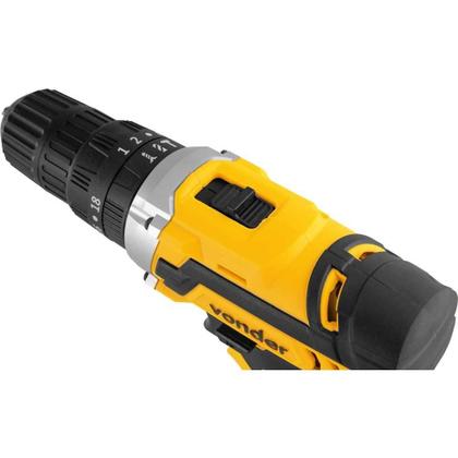 Imagem de Parafusadeira Furadeira Impacto 3 8 Pol 20V PFV238I Bateria Carregador Maleta Acessórios Vonder