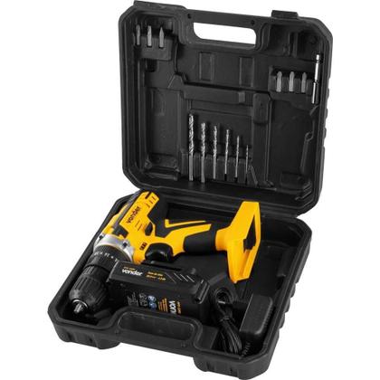 Imagem de Parafusadeira Furadeira Impacto 3 8 Pol 20V PFV238I Bateria Carregador Maleta Acessórios Vonder