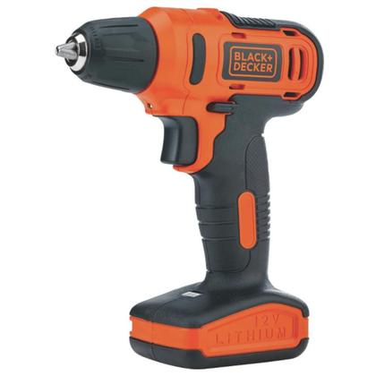 Imagem de Parafusadeira Furadeira Sem Fio 12v Bivolt 10mm Black&Decker