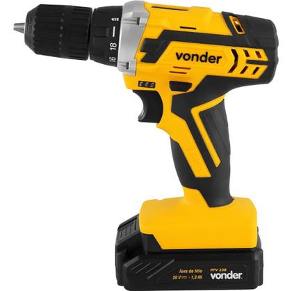 Imagem de Parafusadeira Furadeira Sem Fio 20V Sem Impacto Maleta Carregador Bivolt PFV238 Vonder