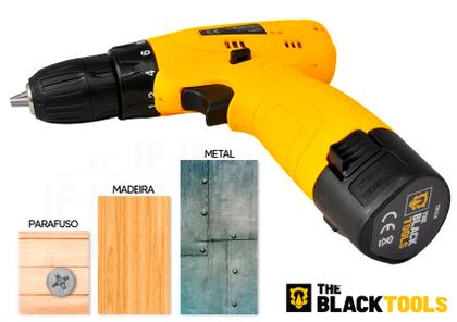 Imagem de Parafusadeira Furadeira Sem Fio Bateria 12v Bivolt