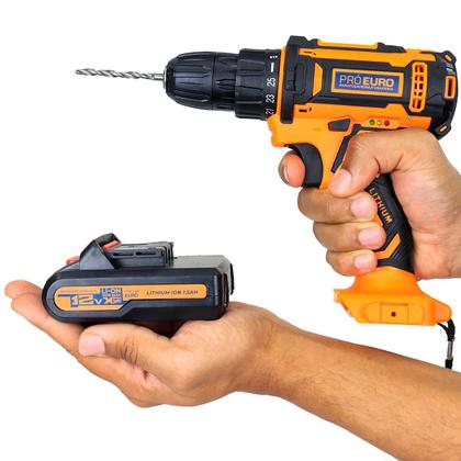 Imagem de Parafusadeira Furadeira Sem Fio Bivolt 10mm 12v - Sem Maleta