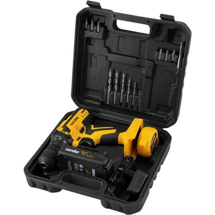 Imagem de Parafusadeira Furadeira Vonder Bateria 12v Bivolt Pfv012i