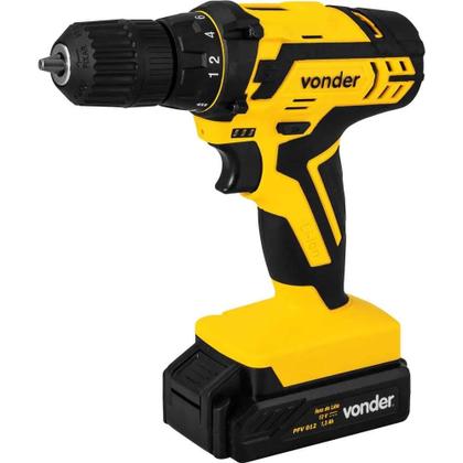 Imagem de Parafusadeira Furadeira Vonder Bateria 12v Bivolt Pfv012i