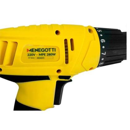 Imagem de Parafusadeira Menegotti 280 Watts 127 Volts - Cabo Emborrachado - Praticidade e Controle