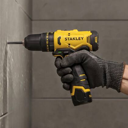 Imagem de Parafusadeira Stanley SCD10D2K-BR 12V 3/8" Torque 30Nm  Kit 2 Baterias + Maleta