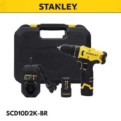 Imagem de Parafusadeira Stanley SCD10D2K-BR 12V 3/8" Torque 30Nm  Kit 2 Baterias + Maleta