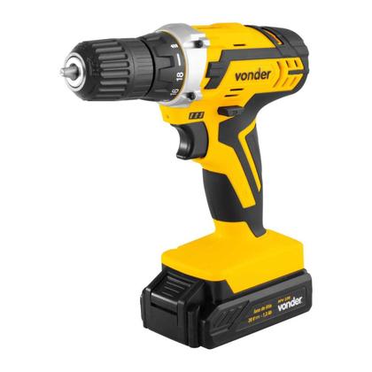 Imagem de Parafusadeira Vonder 20v Bivolt Modelo 6001238000 Com Maleta