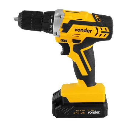 Imagem de Parafusadeira Vonder 20v Bivolt Modelo 6001238000 Com Maleta