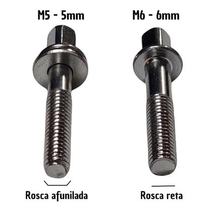 Imagem de Parafuso Afinação de Bateria 80mm X 6mm M6 Cromo Spanking