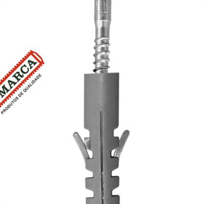 Imagem de Parafuso Com Bucha 10 Cabeca Chata Philips Pacote Com 100 Pecas Jomarca (5,5 X 50Mm)