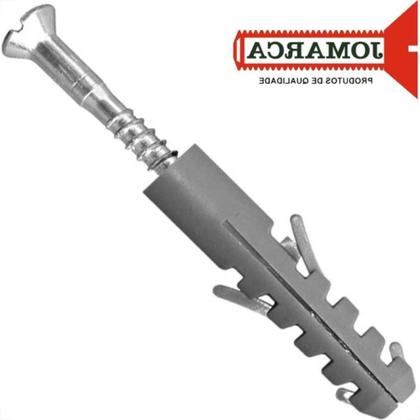 Imagem de Parafuso Com Bucha 10 Cabeca Chata Philips Pacote Com 100 Pecas Jomarca (5,5 X 50Mm)