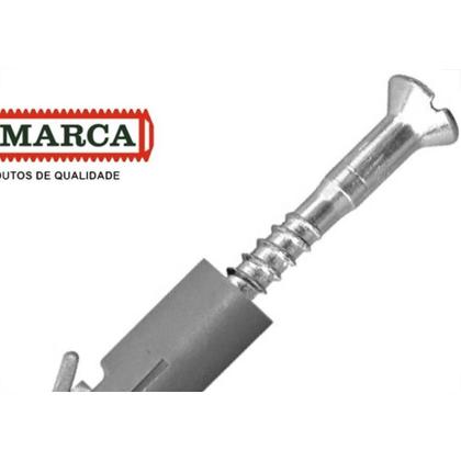 Imagem de Parafuso Com Bucha 10 Cabeca Chata Philips Pacote Com 100 Pecas Jomarca (5,5 X 50Mm)