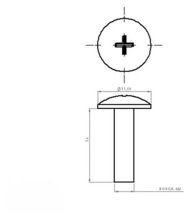 Imagem de Parafuso Com Bucha Bolha Tenere 600 2 Farois Philips Kit 5