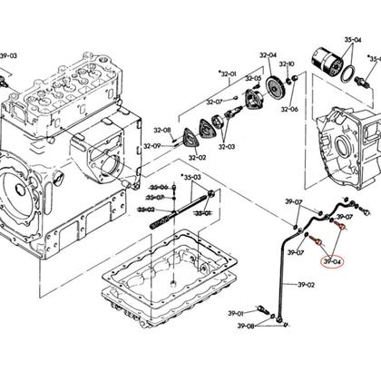Imagem de Parafuso Conexão Motor Yanmar BT22 33 BTD22 33 Original