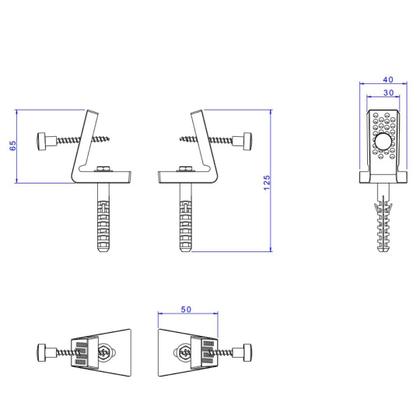 Imagem de Parafuso Fixação Lateral Bacia Luxo/Médio Black Noir Deca
