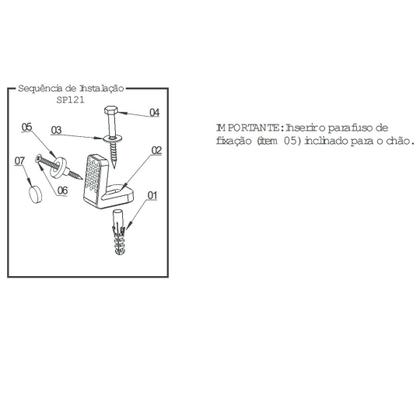 Imagem de Parafuso Fixação Lateral Bacia Luxo/Médio Black Noir Deca