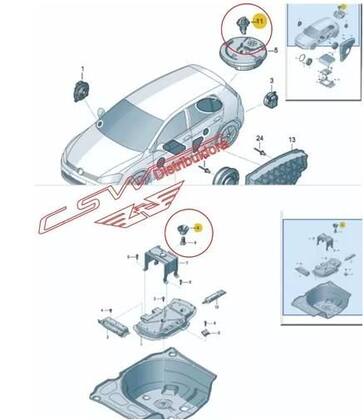 Imagem de Parafuso Fixação Roda Sobressalente Nº1k0803899 Original Vw