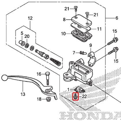 Imagem de Parafuso Fixação Stop Interruptor Freio Dianteiro 4x12