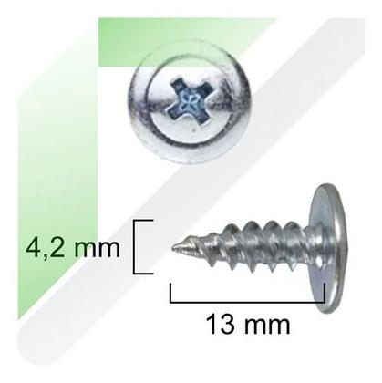 Imagem de Parafuso Flangeado 4,2 X 13mm Forro De Pvc, Drywal 200 Un
