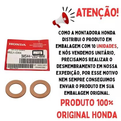 Imagem de Parafuso Inferior Bengala, Arruela Cb 450 84 Á 93 Honda Par