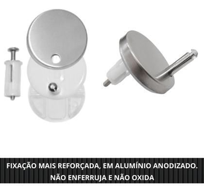 Imagem de Parafuso Para Fixação Assento Sanitário Kit Estilo Prateado Docol Lift