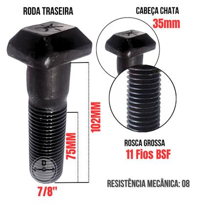 Imagem de Parafuso Para Roda de Alumino Traseira 7/8 102mm SCANIA 10Un