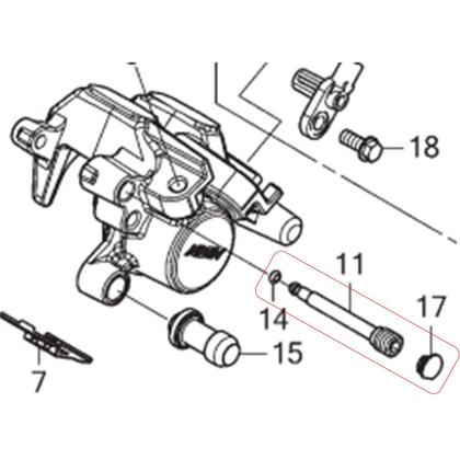 Imagem de Parafuso Pinça Freio Traseiro Cb 250f Twister, Cb 300f 2023