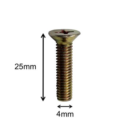 Imagem de Parafuso Rosca Máquina M4 x 25 Chata Ph Bicro C/ 100und