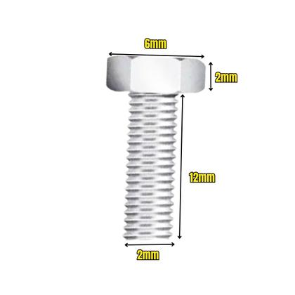 Imagem de Parafuso Sextavado Zincado Branco 1/4 x 1/2 Fixação 300un