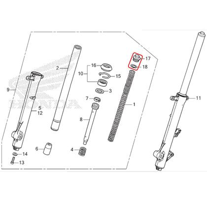Imagem de Parafuso Tampa Bengala Superior + Oring Bros 125 150 160 
