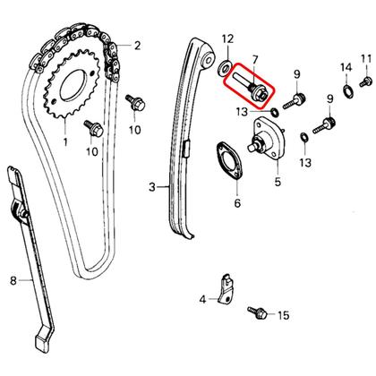 Imagem de Parafuso Tensor Corrente Comando Cbx 200 Strada, Crf 230F