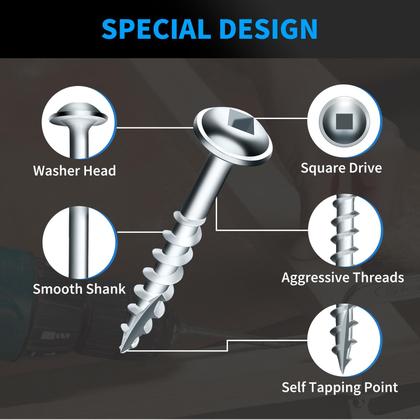 Imagem de Parafusos de bolso FIXLINK 8 x 38 mm 325 unidades com broca de 150 mm