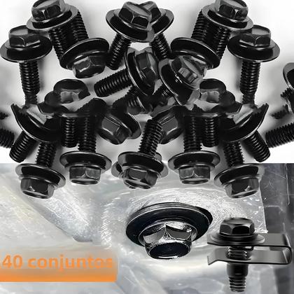 Imagem de Parafusos De Carro M6 Com Clips Em U Para Capô, Para-choque E Protetor De Guarda