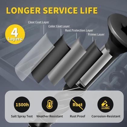 Imagem de Parafusos de convés FIXLINK 3 cm 138 unidades de madeira 10 x 3 revestidos com epóxi 1 kg