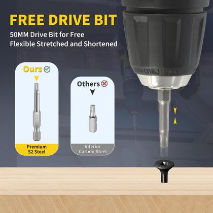 Imagem de Parafusos de convés FIXLINK 3 cm 138 unidades de madeira 10 x 3 revestidos com epóxi 1 kg