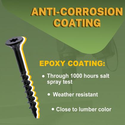 Imagem de Parafusos de convés LIONMAX 12,7 cm Madeira 10 x 12,7 cm 300 unidades resistentes à ferrugem