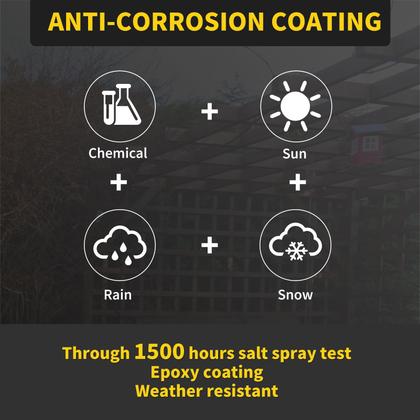 Imagem de Parafusos de madeira FIXLINK 6,35 cm revestidos com epóxi, 310 unidades, resistentes à ferrugem