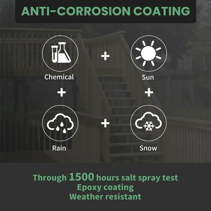 Imagem de Parafusos de madeira FIXLINK 8,9 cm 105 PCS revestidos com epóxi T25 Star Bit